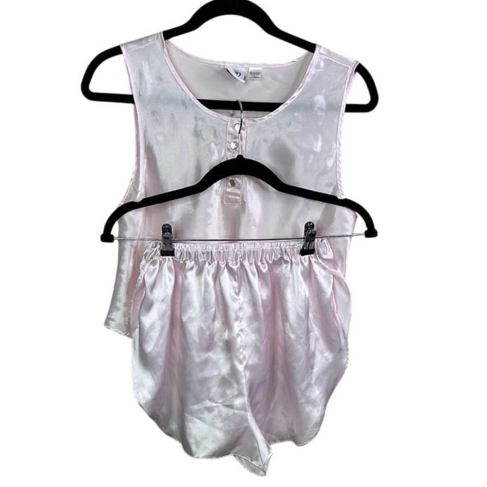 Adam and Eve vintage 1990 Pink Satin Costume Set